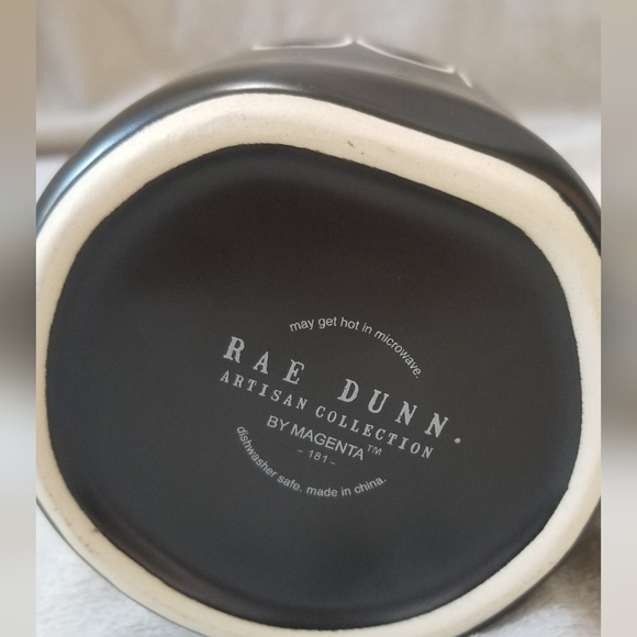 Rae Dunn Spooky Seasonal Halloween Holiday Coffee Mug. Solid Black. NWT. - Picture 5 of 5